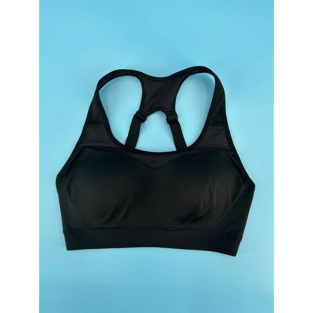 X2‎ Gymshark Women's Open Back Sports Bra White/Black Size Small